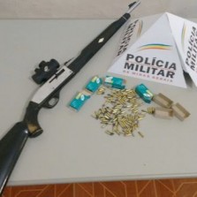 Polícia militar apreende armas e munições em São Miguel do Anta