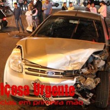 Acidentes registrados no fim de semana