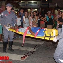 Homem é atropelado na avenida Santa Rita.