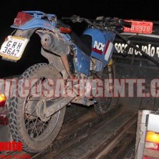 PM apreende motocicleta após roubo em posto de gasolina