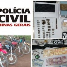 Polícia civil de Ervália realiza operações e apreende drogas e armas