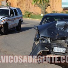 Colisão no trevo de Porto Firme