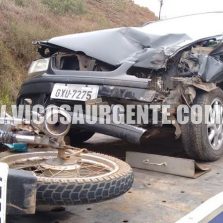 Motoqueiro fica ferido em acidente na rodovia São Miguel do Anta/Cachoeirinha