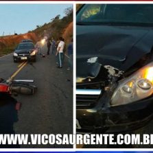 Colisão na rodovia Viçosa/Porto Firme