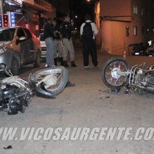 Batida entre motos deixa um ferido na Tenente Kummel