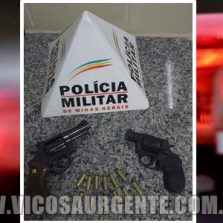 Viçosa-Motoqueiros são presos com armas de fogo
