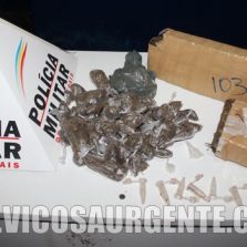PM apreende drogas no Bela Vista