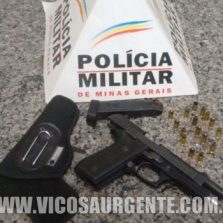 Agente penitenciário é detido na zona rural de Viçosa por porte ilegal de arma de fogo