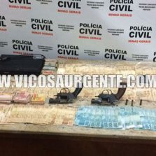 Exclusivo: Polícia civil prende suspeitos de roubar casa lotérica no centro, dinheiro e armas foram apreendidos.