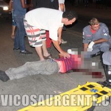 Homen é atropelado em Teixeiras