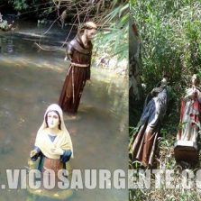 Desvendado o mistério do santos nas águas em Porto Firme