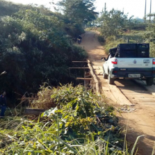 Defesa Civil interdita ponte de madeira em São José do Triunfo