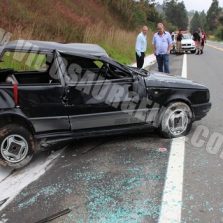 Capotamento na Br120 na localidade da Paula