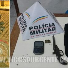 Suspeito é preso com arma em Canaã