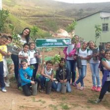 Centro municipal de educação recebe doação de mudas da comunidade do Bom Jesus