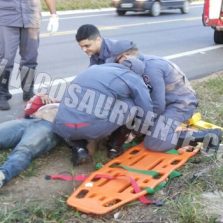 Motoqueiro fica ferido após acidente na rodovia Viçosa/Teixeiras