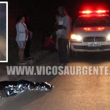 Homem morre atropelado no Bom Jardim em Teixeiras