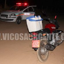 Ladrões roubam moto que transportava sangue do hemominas