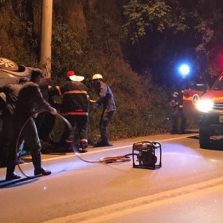 Motorista capota na rodovia em Silvestre