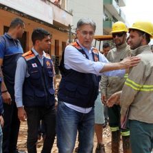 Governador visita Rio Casca, cidade atingida pelas chuvas em Minas Gerais