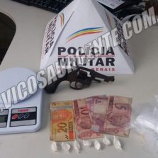 Polícia militar drogas e arma em Guaraciaba
