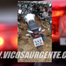 PM localiza moto roubada