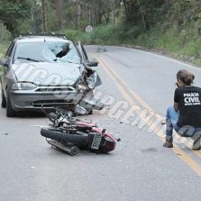 Jovem fica gravemente ferido em acidente na rodovia Viçosa/Porto Firme