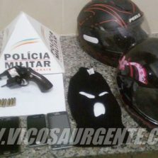 Suspeitos são presos com arma no Romão dos Reis
