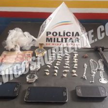 Polícia Militar prende suspeitos de tráfico de drogas em Ponte Nova