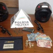 Troca de tiros, um bandido baleado e dois presos em roubo nos correios de Sericita