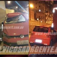 Motorista é presa após bater em caminhão parado