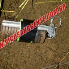 Polícia Militar encontra granada em Viçosa