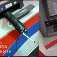 Ladrões tentam explodir caixa eletrônico em São Geraldo