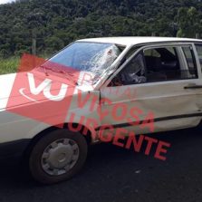 Acidente entre carro e moto deixa dois feridos na rodovia em Pedra do Anta
