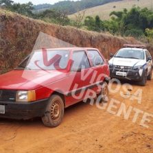 PM localiza veículo roubado na zona rural de Viçosa