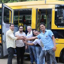 Ônibus escolar doado pelo Estado será usado no transporte de alunos da Zona Rural