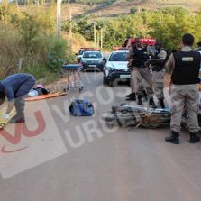 Ladrões roubam moto e batem em viatura na localidade da Paula