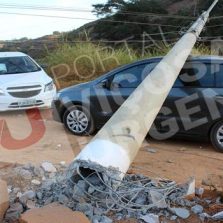 Motorista com sintomas de embriaguez é preso após acidente nos Cristais
