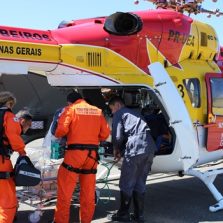 Voo pela vida, helicóptero do corpo de bombeiros transporta recém-nascido para hospital em BH