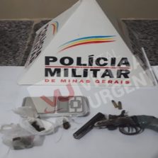 Droga e arma são apreendidos pela PM no Bela Vista