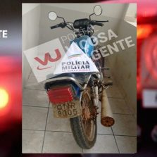 PM de Guaraciaba recupera motocicleta roubada