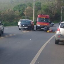 Motoqueiro fica ferido em acidante próximo do pontilhão de Silvestre