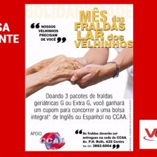 Campanha busca arrecadar 50 mil fraldas para o Lar dos velhinhos