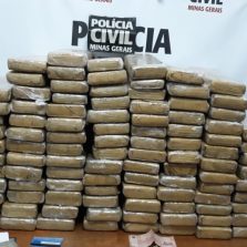 Polícia civil de Muriaé apreende 100 Kg de maconha que abasteceria cidades da região