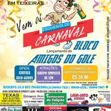 Teixeiras Amigos do Gole: Vem ai o esquenta do lançamento do melhor Bloco de Carnaval da Região