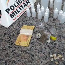 Suspeitos presos com drogas no Coelhas