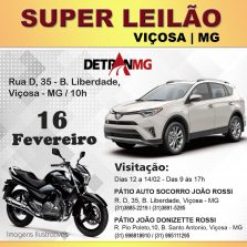 Leilão de veiculos apreendidos acontece hoje no Auto Socorro João Rossi