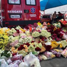 Agentes fazem cerimônia em homenagem às vítimas da barragem da Vale