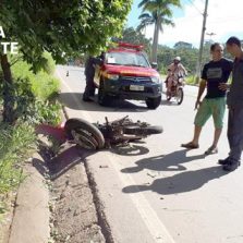 Tombo de moto deixa dois feridos na Castelo Branco