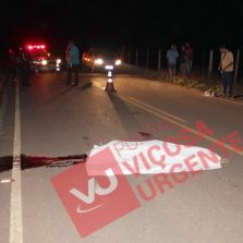 Homem sem identificação morre atropelado na rodovia Teixeiras/Pedra do Anta